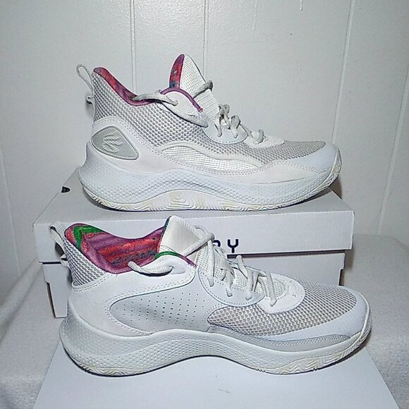 Under Armour Curry 3Z 24 SDE Mens 11.5 White Basketball Sneakers 3028191-114 Curry 3Z Suede Unisex Basketball Shoes | Under Armour main image 4